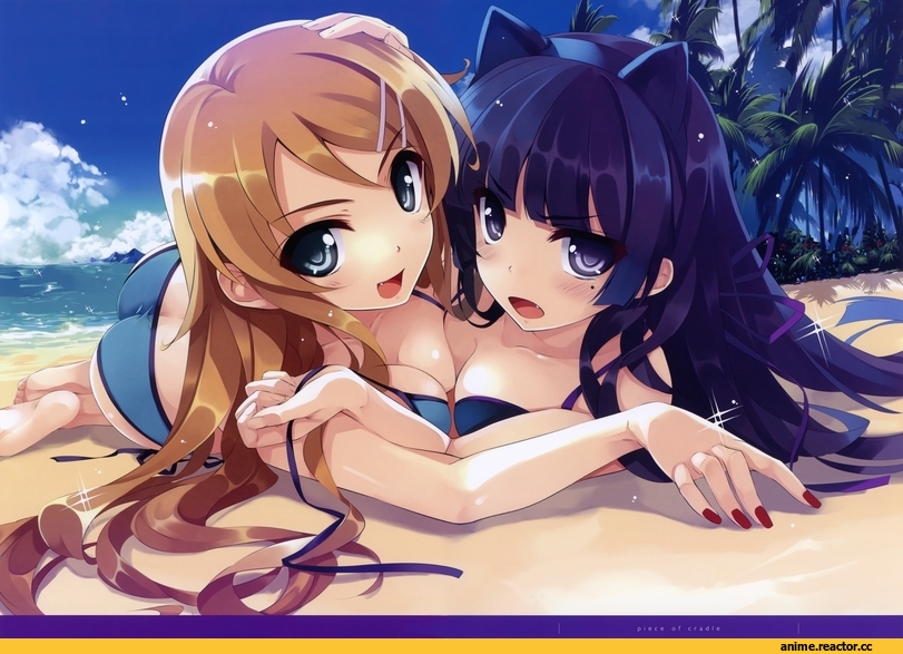 Gokou Ruri, Kousaka Kirino, Неко, Ore no Imouto ga Konnani Kawaii Wake ga Nai, Animal Ears, Anime