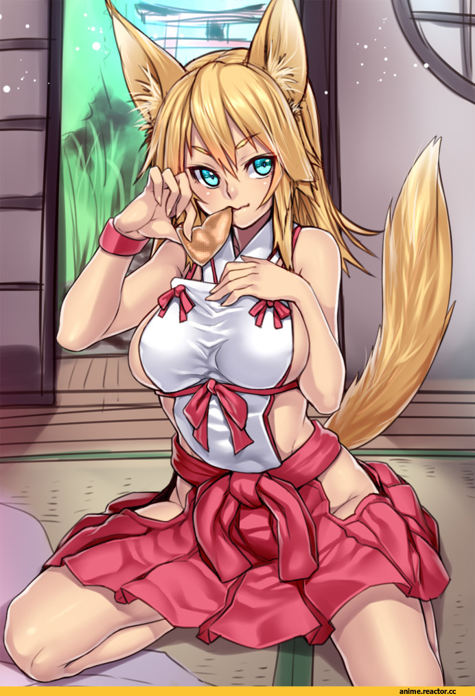 Anime Original, author houtengeki, Animal Ears, Kitsune, Houtengeki, Anime Art, Anime