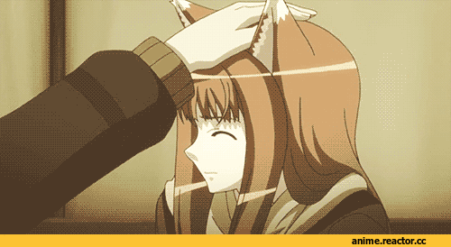 гифки, Horo, Spice and Wolf, Kemonomimi, Lawrence, Inumimi, Animal Ears, Anime