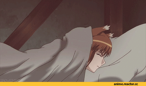 гифки, Horo, Spice and Wolf, Kemonomimi, Inumimi, Animal Ears, Anime