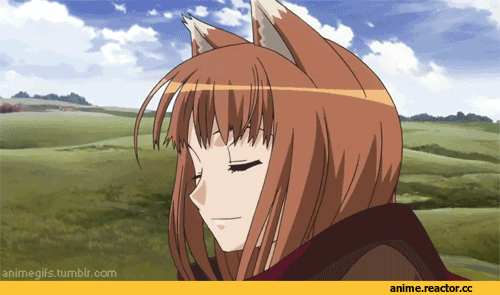 гифки, Horo, Spice and Wolf, Kemonomimi, Inumimi, Animal Ears, Anime