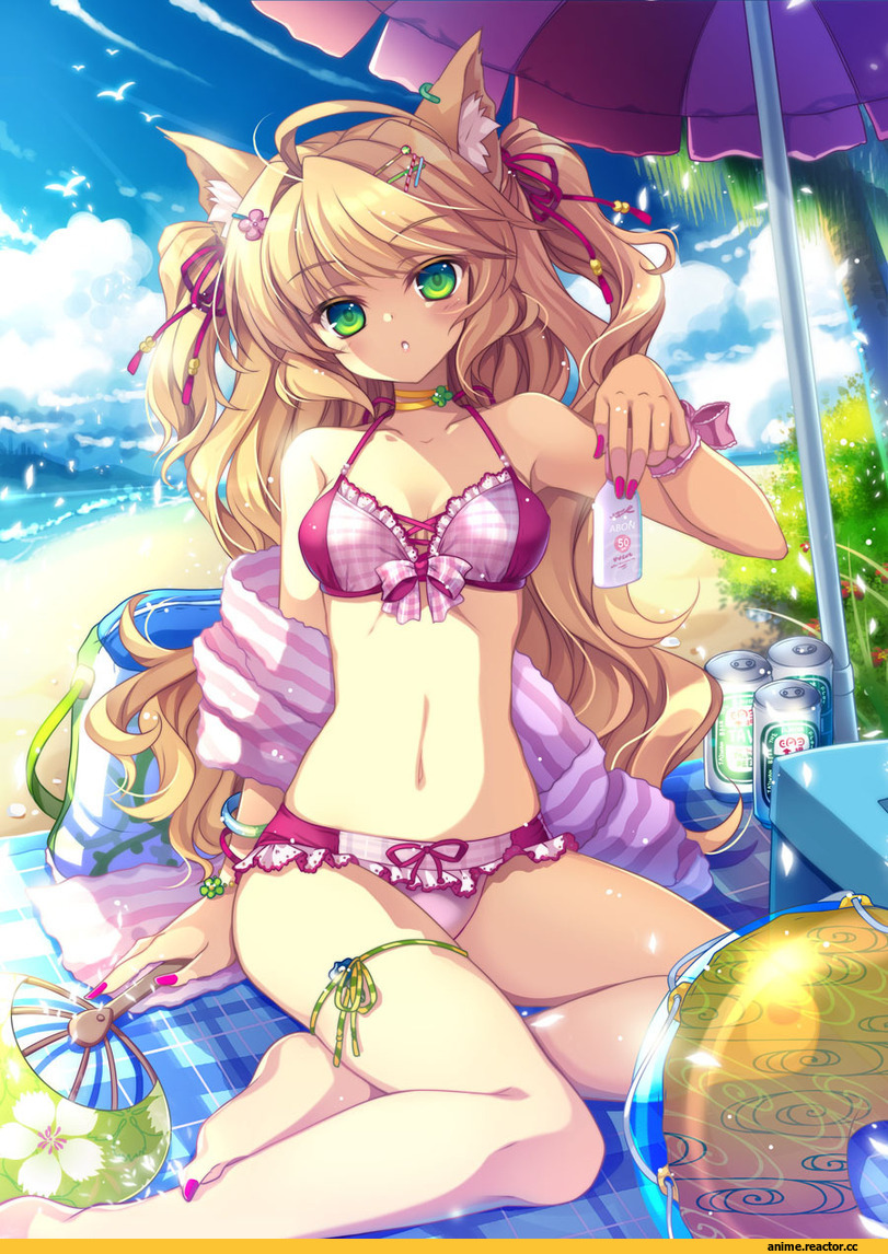 Anime Original, capura lin, Неко, Animal Ears, Anime Art, Anime