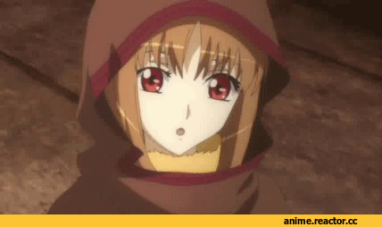гифки, Spice and Wolf, Horo, в комментариях ещё, Kemonomimi, Inumimi, Animal Ears, Anime