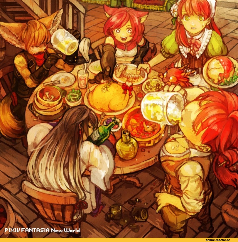Pixiv Fantasia New World, Kitsune, Animal Ears, Anime
