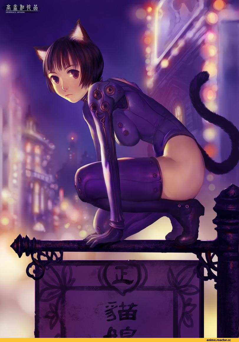 Anime Original, Неко, Animal Ears, Anime