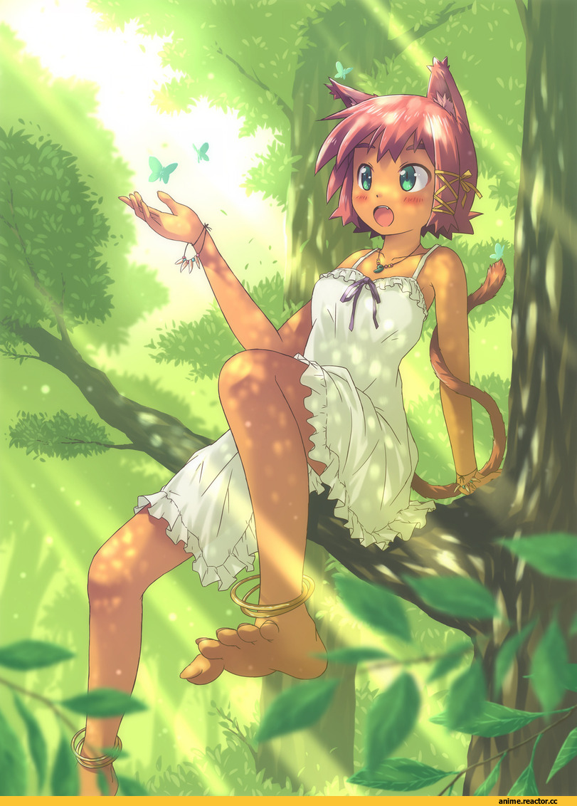 aki (akisora hiyori), Anime Original, neko, Animal Ears, Anime