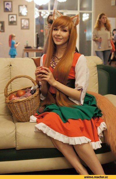 косплэй, Spice and Wolf, девушки, Anime Cosplay, Animal Ears, Inumimi, Anime