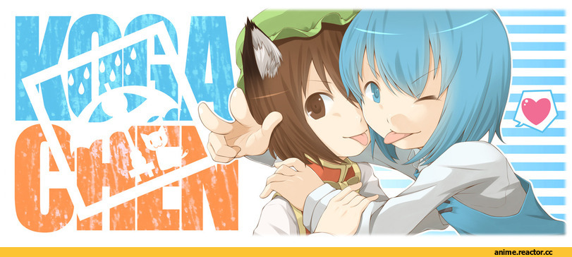 touhou, Chen, Tatara Kogasa, Nekomata, Animal Ears, Anime
