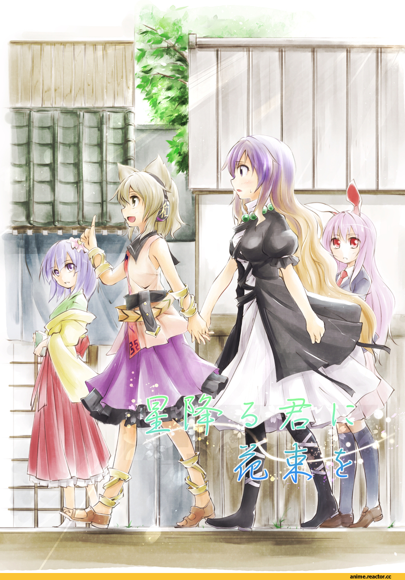 Touhou Project, Hieda no Akyuu, Hijiri Byakuren, Reisen Udongein Inaba, Toyosatomimi no Miko, Kakao (Noise-111), Usagimimi, Animal Ears, Anime