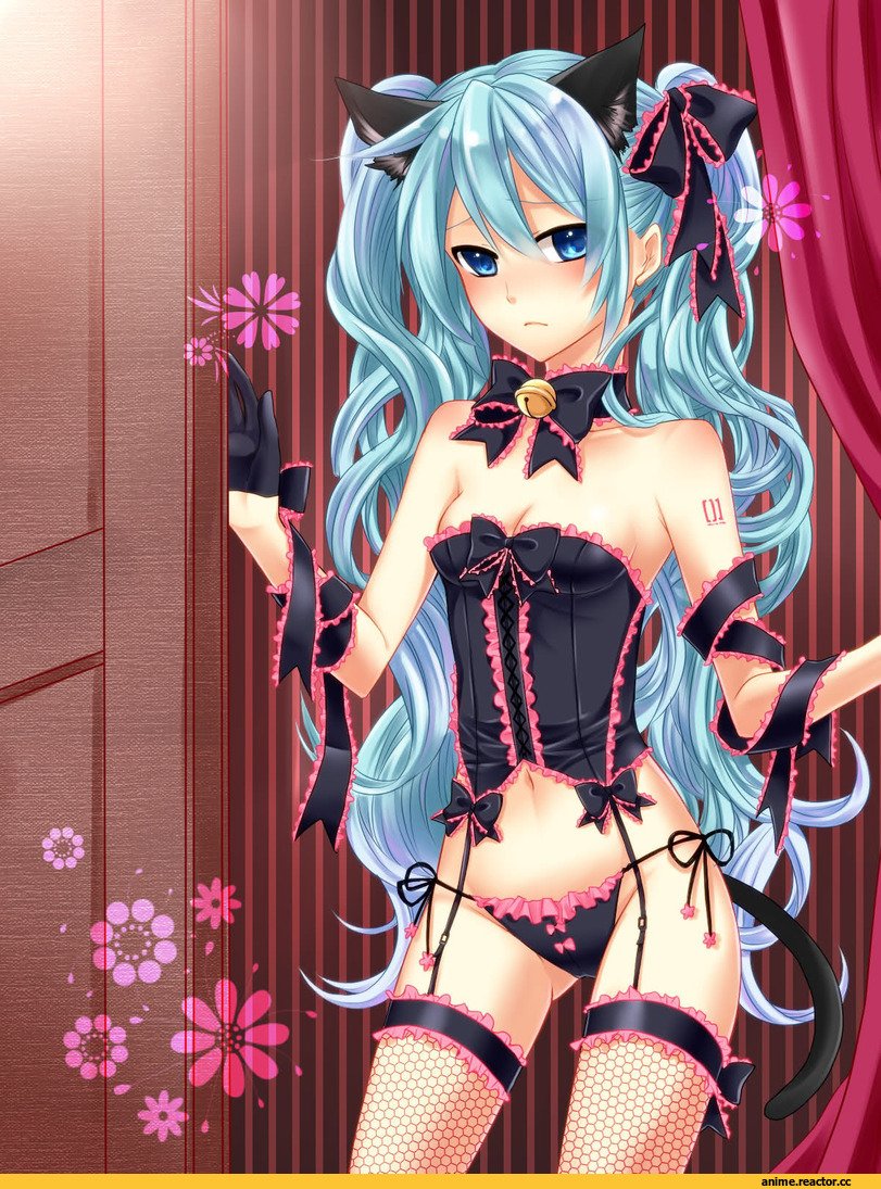 Vocaloid, Hatsune Miku, neko, Animal Ears, Anime
