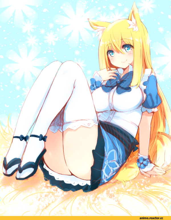 Anime Original, aoi, Неко, Animal Ears, Naomi (artist), Anime