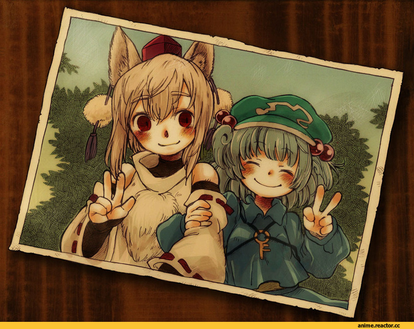 Inubashiri Momiji, touhou, Kawashiro Nitori, Animal Ears, Inumimi, Anime