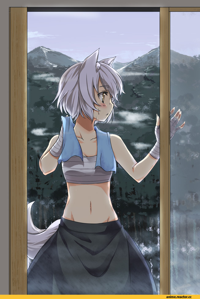 Inubashiri Momiji, Touhou Project, hirase yuu, Animal Ears, Inumimi, Anime
