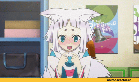 Tokyo Ravens, кон, шикигами, гифки, Anime Гифки, Kitsune, Animal Ears, Anime
