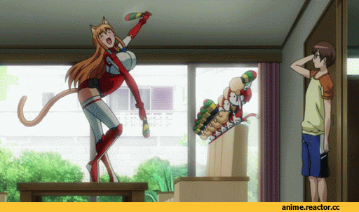 Anime Гифки, гифки, cat planet cuties, Asobi ni iku yo!, Неко, Animal Ears, Kio Kakazu, eris, Anime