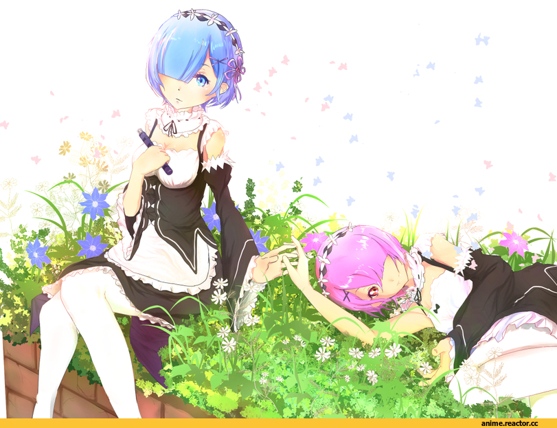 Re Zero Kara Hajimeru Isekai Seikatsu, Rem (re zero), Ram (Re Zero), qwertzxcv22, Anime