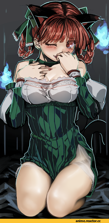 Touhou Project, Kaenbyou Rin, Animal Ears, Nekomata, Anime