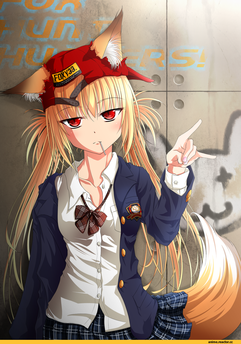 Kitsune, Anime Original, Неко, Animal Ears, Anime