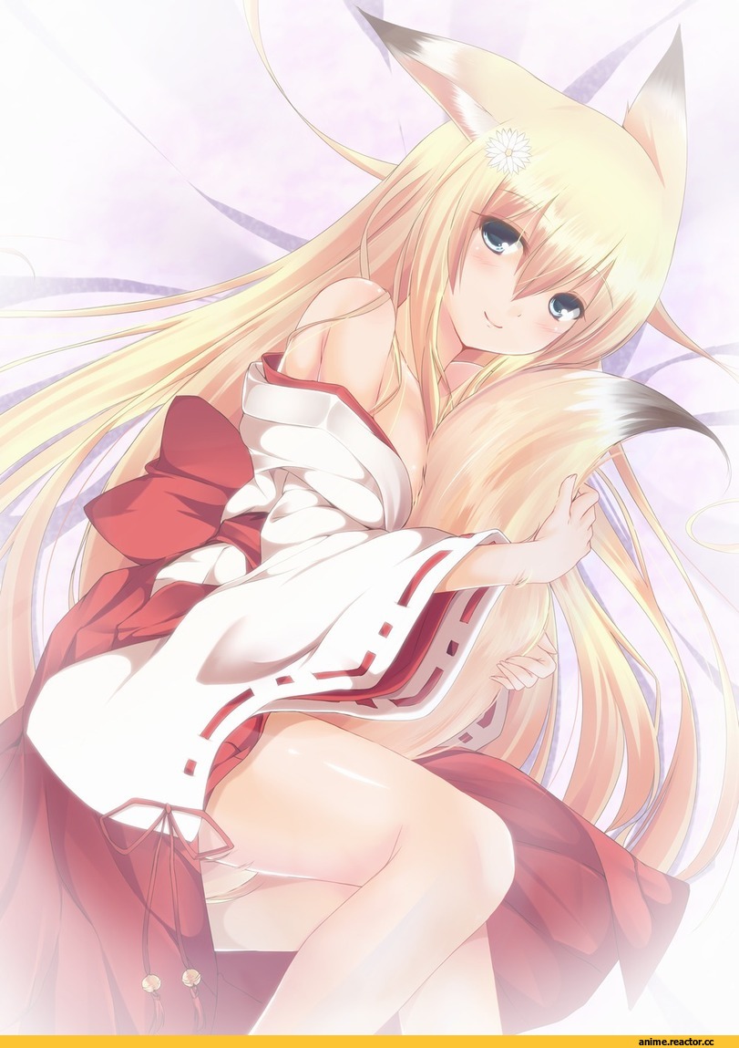 Kitsune, Неко, Animal Ears, Anime