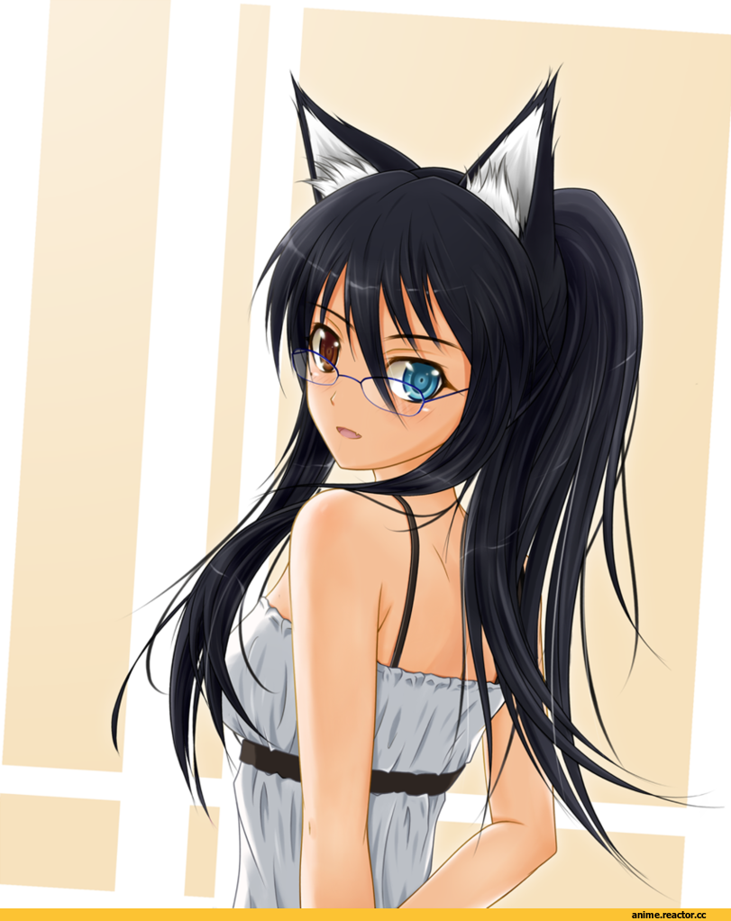 Kitsune, midnight, под катом еще одна, Неко, Animal Ears, Anime