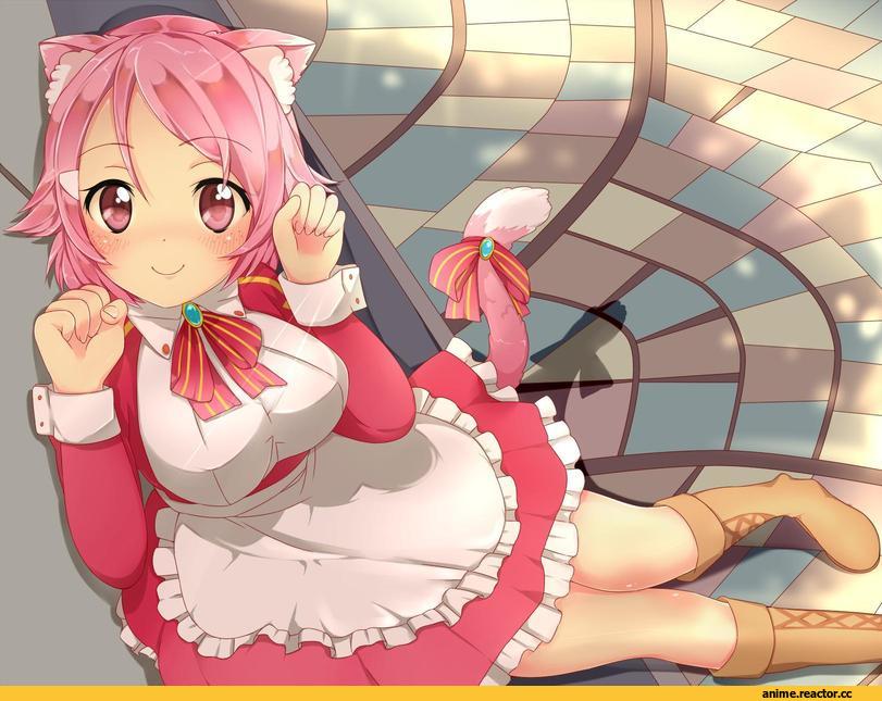 Lisbeth, Sword Art Online, Неко, Animal Ears, Anime