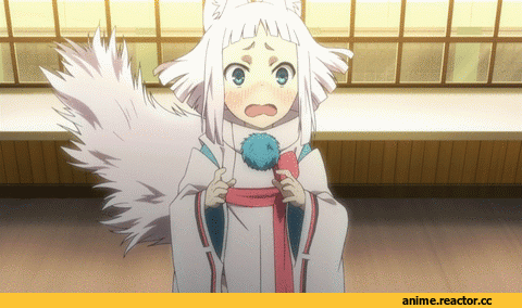 токийские вороны, Anime Гифки, kon, шикигами, Сикигами, под катом еще, Kitsune, Animal Ears, Anime