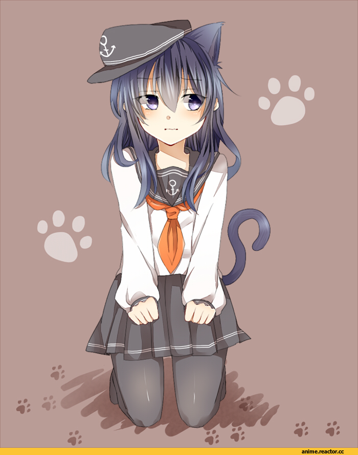 Kantai Collection, neko, Animal Ears, Anime