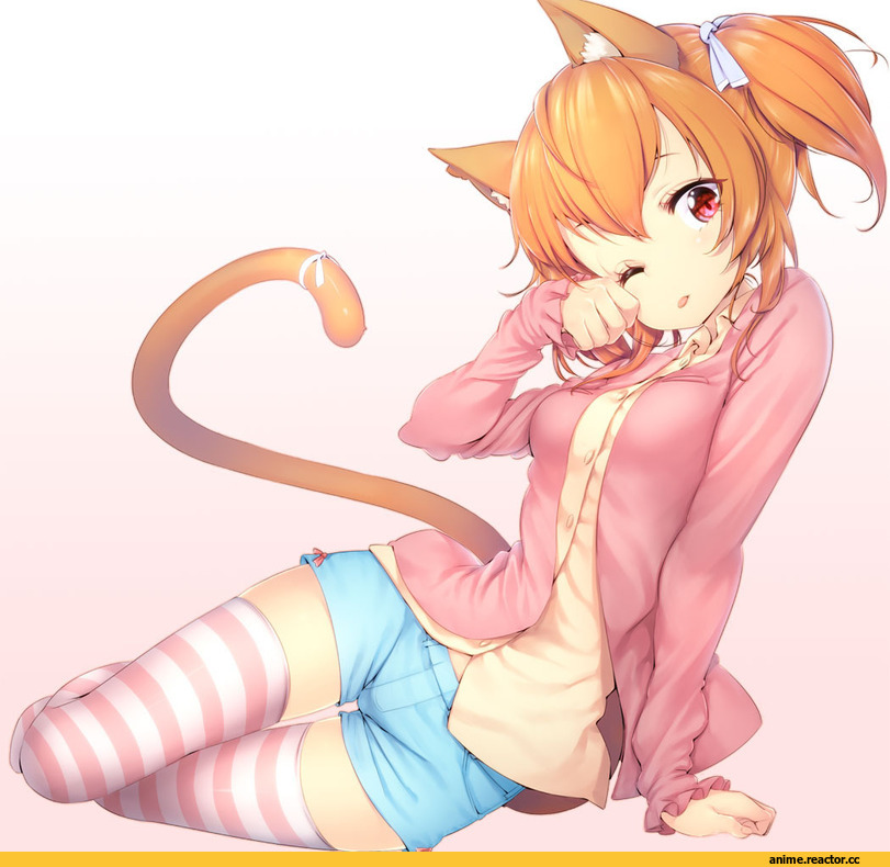 zz22, девушка, под катом еще, Неко, zizi (zz22), Animal Ears, Anime