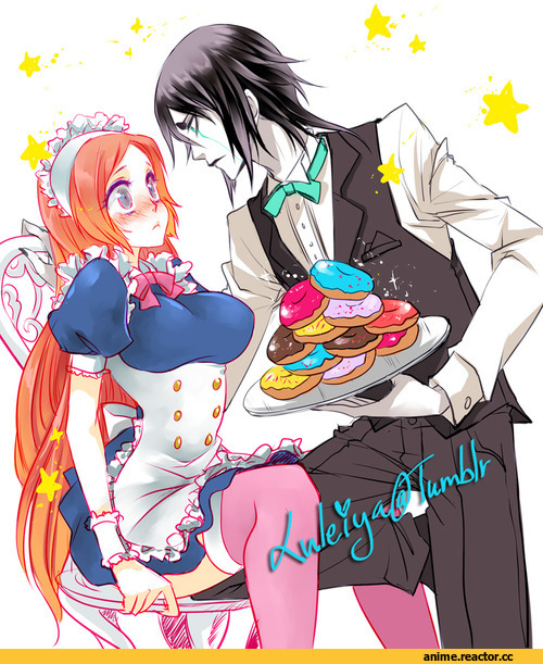 Bleach, Ulquiorra Schiffer, Inoue Orihime, Maid, Anime