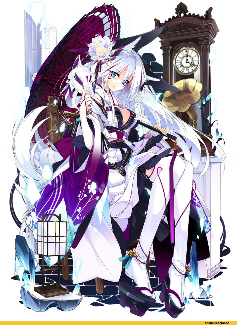 Anime Original, Kitsune, Неко, Animal Ears, Anime
