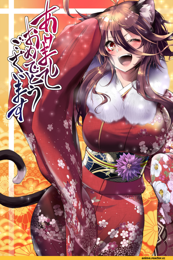 Anime Original, neko, Yukata, Animal Ears, Anime