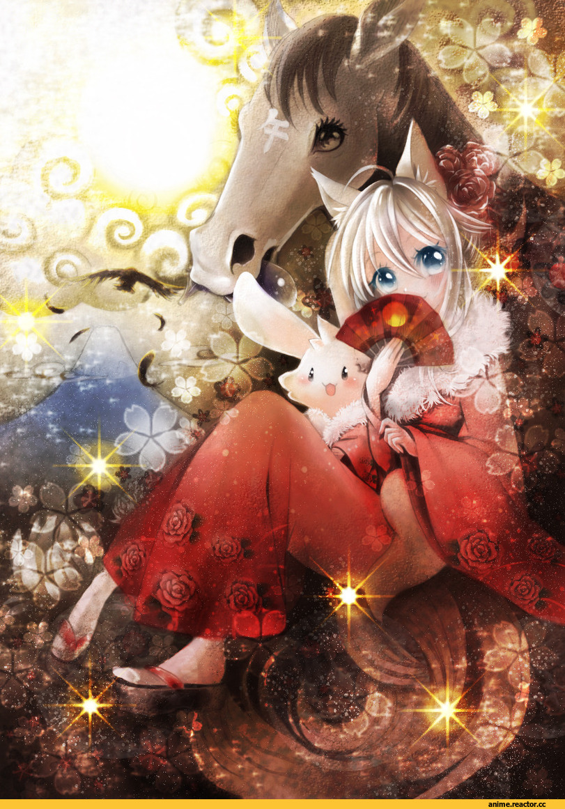 Anime Original, neko, Yukata, Animal Ears, Anime