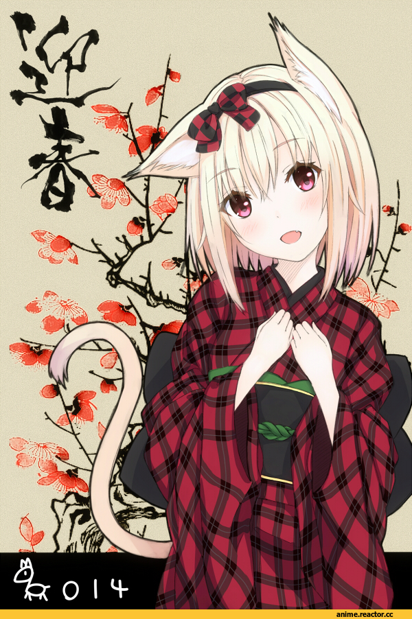 Anime Original, neko, Yukata, Animal Ears, Anime