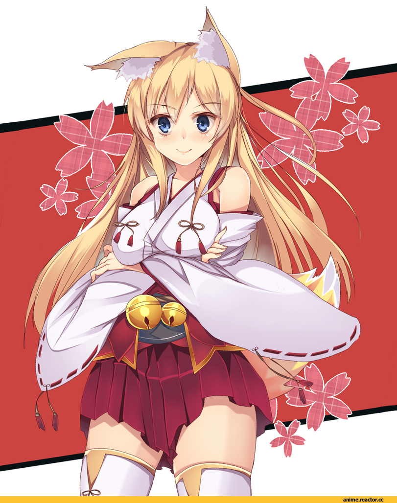 Anime Original, Kitsune, Неко, Animal Ears, Anime