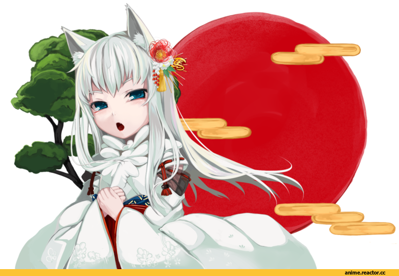 Anime Original, Kitsune, Неко, Animal Ears, Anime