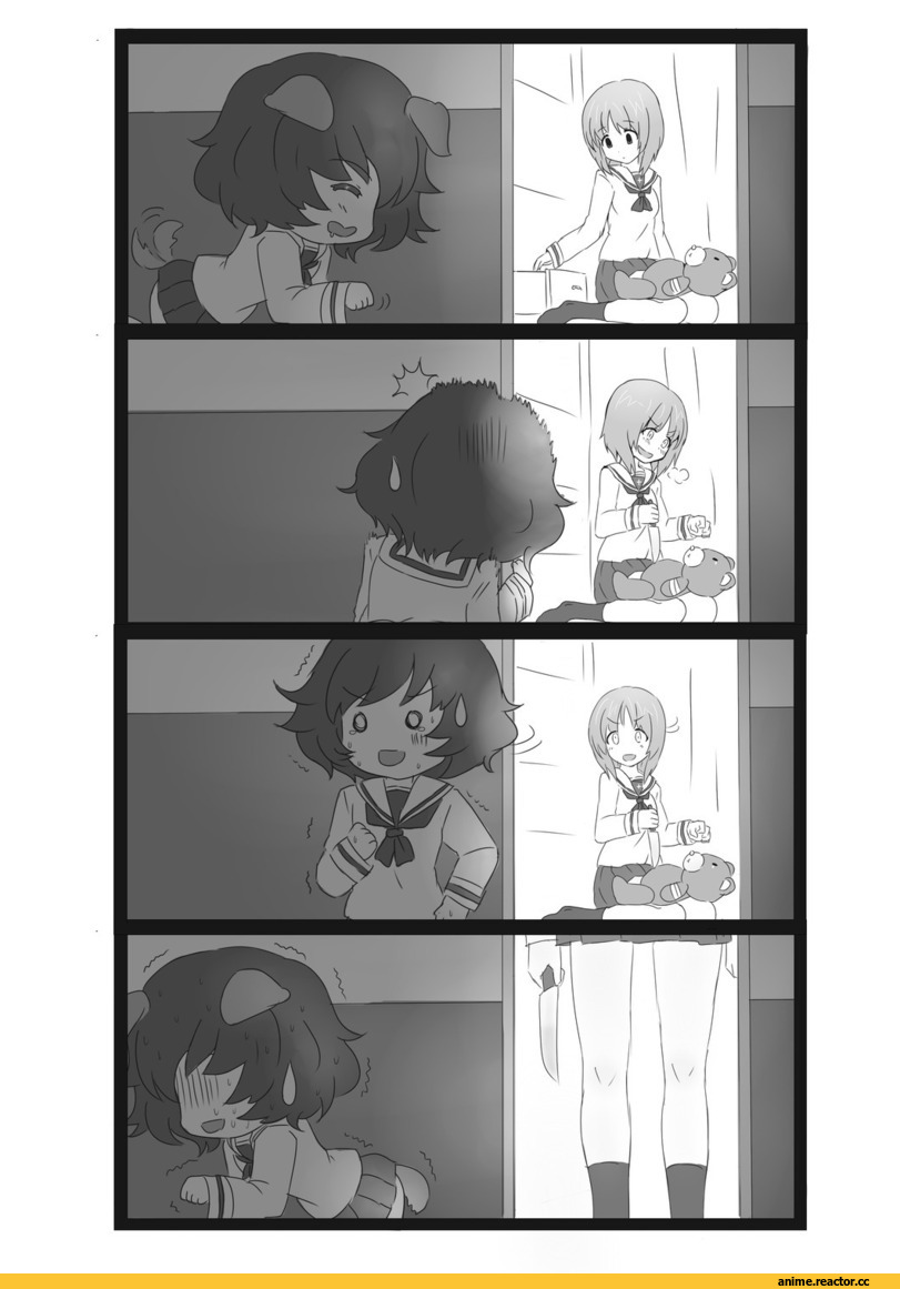 Inumimi, Опасные Няшки, Girls und Panzer, Animal Ears, Anime Няши, Anime Комиксы, Anime