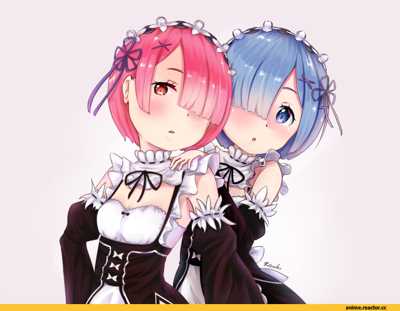 Re Zero Kara Hajimeru Isekai Seikatsu, Rem (re zero), Ram (Re Zero), rizky-suwoto, Anime