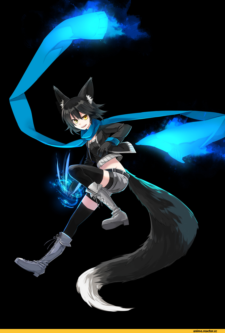 Shirogane Usagi, Animal Ears, nanashi, Kitsune, Anime
