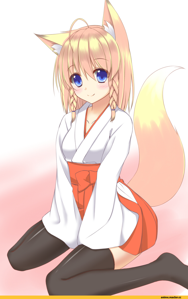 Anime Original, Kitsune, Animal Ears, Anime