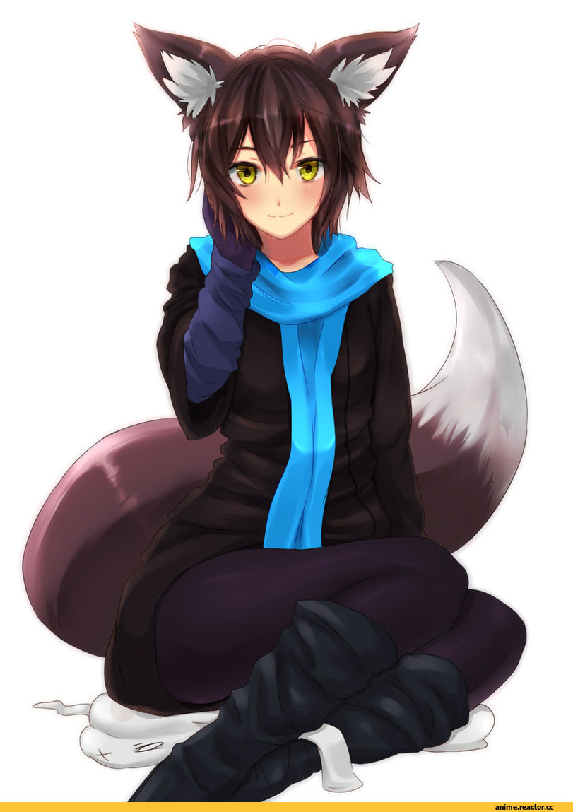 Shirogane Usagi, Animal Ears, Kitsune, nanashi, Anime Original, Anime
