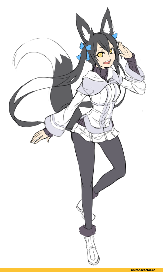 Shirogane Usagi, Animal Ears, Kitsune, nanashi, Anime Original, Anime