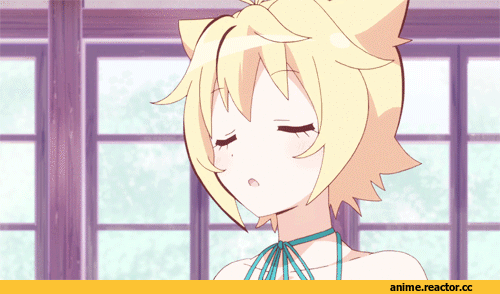 kirara bernstein, kirara, neko, Animal Ears, Anime Гифки, gj-bu, Anime