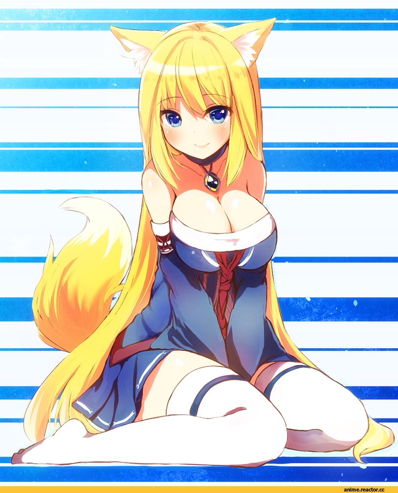 Animal Ears, Anime Original, aoi (naomi), Kitsune, Anime