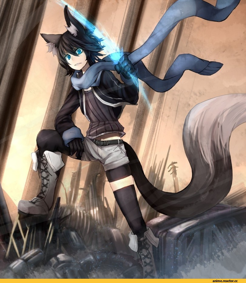 Shirogane Usagi, Animal Ears, Kitsune, nanashi, Anime Original, Anime