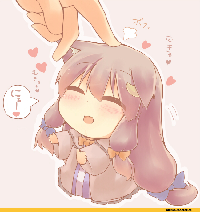 Patchouli Knowledge, Touhou Project, Неко, Animal Ears, Anime