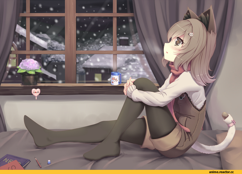 Anime Original, Animal Ears, Sonikey0_0, Неко, Anime
