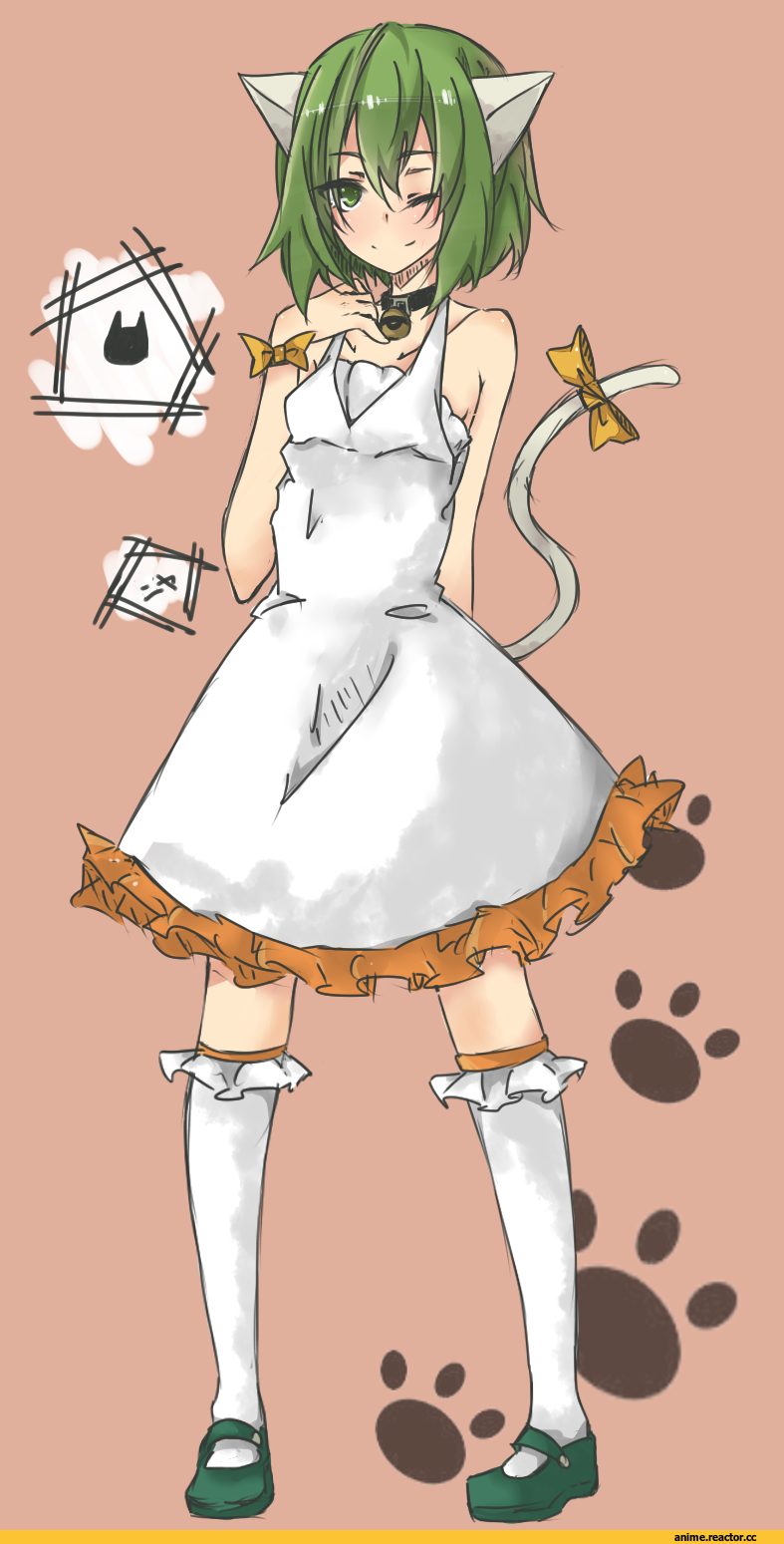 Animal Ears, neko, Gumi, Vocaloid, Anime