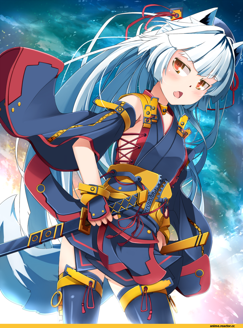 Anime Original, Kitsune, Animal Ears, Опасные Няшки, Anime Няши, Anime
