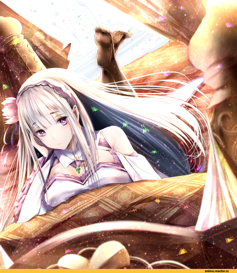Zero Kara Hajimeru Isekai Seikatsu, Emilia (re zero), Anime Art, Nick (Pixiv 9176347), Re Zero Kara Hajimeru Isekai Seikatsu, Anime