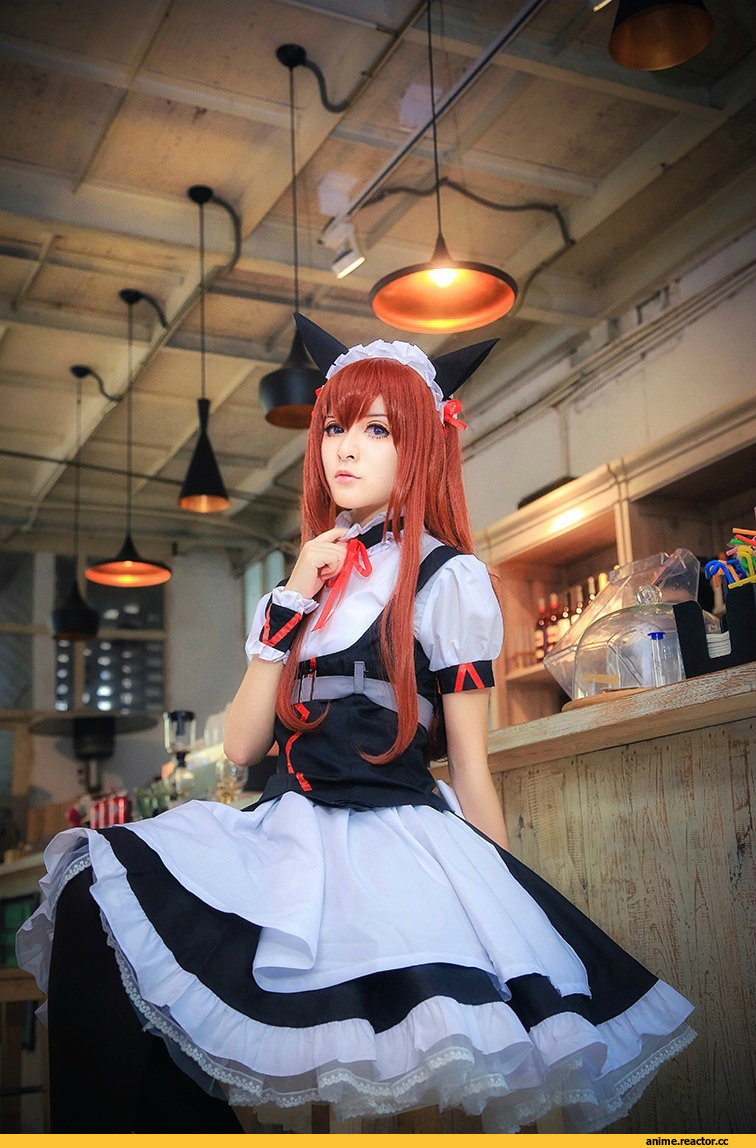 Anime Cosplay, Steins Gate, Makise Kurisu, Maid, Animal Ears, под катом еще, Anime